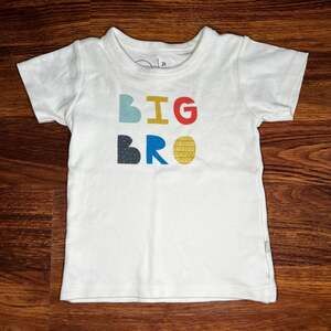 Finn + Emma Big Bro T Shirt Organic Cotton 2T